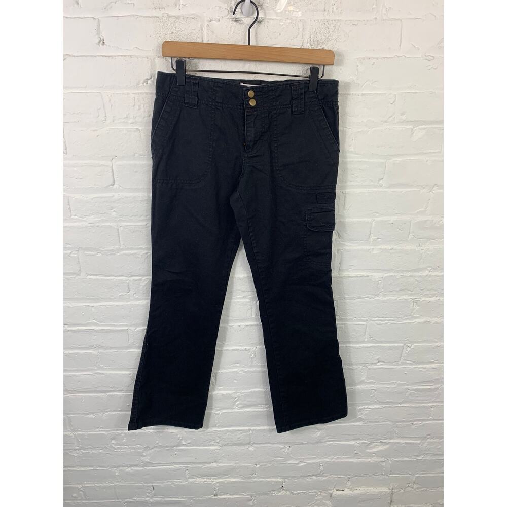 Sanctuary Women's Surplus Carpenter Canvas Pants Straight Leg Black Size 26